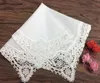 Uppsättning av 12 mode bröllop brud handkerchief 12x12-tums bomull spets damer hankie hanky bästa kvalitet för brud