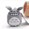 10pcslot 9см мини -мультипликационные плюшевые подвески Totoro Plush Укомплектованные аниме Totoro Key Chain