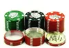 Broyeur de jetons de Poker à trois couches en alliage de Zinc, diamètre 42MM, allume-cigare cassé