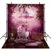 Nouveau-né landau photographie décors vinyle paillettes étoiles grande lune papillon livres fleurs roses arrière-plans de jardin 5x7ft