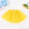 Baby Girls Childrens Kids Dancing Tulle Skirts Pettiskirt DanceWear Solid Färg Garn Ballett Klänning Fancy Kjolar