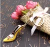 High heels key chain High-heeled shoes handbags accessories car key ring chain pendant Multicolor high heel key ring Holiday gift keychain