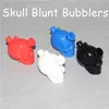 2.7 pollici Skull Martian silicone Blunt Mini Travel silicone Bong Tubo dell'acqua Vetro Blunt Bubblers silicone Blunt cranio Acqua Bong piattaforme petrolifere