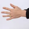 Neue Design Mode Vergoldet Mann Frauen Dame Frühling Wolfram stahl Ringe 3D Coole Einfache Wolframcarbid Ringe für Männer schmuck