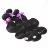 Extensions de cheveux Bundles Naturel Noir 3pcs vague de corps malaisienne vierge de cheveux