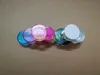 500pcs / mycket snabb frakt 2g Rensa burk 2ml plastförpackning Sample Cream Pot, Nail Art Glitter Powder Case Tom box