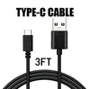 2A High Speed ​​Micro USB-kabel Type C Kabels Powerline 4 Lengtes 1m 1.5m 2M 3M Sync Snel opladen USB 2.0 voor Android-smartphone