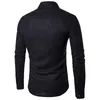 Solid Casual Linen Mens Long Sleeve Dress Shirts Cotton Men Shirt Plus Size Slim Fit Homme Voji