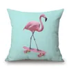 Nova capa de almofada criativa rosa azul decoração para casa ananas flamingo fronha crânio almofada impressa lábios sexy cojines2725835