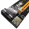 Freeshipping 5PCS PCI-E PCI Express 1x To16x Riser Card USB 3.0 كابل SATA إلى 4pin IDE الحبل Molex السلطة لآلة BTC Miner