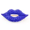 red lips brooch