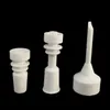 1 zestaw ceramicznych paznokci + karbowa czapka Dabber szklana bonga wosk narzędzia długopis rolki rig olejek Dab mężczyzna Famele 18mm 14mm blags bowl wodna palenia akcesoria