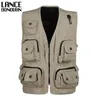 Men's Vests Wholesale- 2021 Arrival Multi-pockets Tactical Vest Men Professional Pography Cameraman Vest1