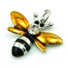 Fashion Bee Charms Ciondola 2 Ciondoli in metallo smaltato a colori per animali Charms fai-da-te per gioielli che fanno accessori