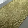 20pcs 30cm*275cm GOLD Banquet Sequin Table Runner Wedding Event Party Christmas Table Decoration