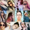 Femmes hommes lunettes de soleil rondes Steampunk nuances multicolore dégradé miroir lentille lunettes concepteur Vintage lunettes de soleil