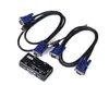 MT260KL 2 PORT USB 20 KVM VGA SWITCH BOX Keyboard Mouse Monitor KVM -schakelaar met 2 sets VGA -kabels8891476