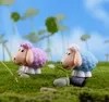 8st Cartoon Sheep Terrarium Miniatyres Fairy Garden Flower Pot Statue Bonsai Harts Craft Gnome Zakka Dollhouse Home Accessories6015232