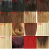 80g 120g 160g 220g 260g 280g 320g Clip in Hair Extensions 60Platinum Blonde Brazilian Indian human Hair double Drown more colors3853319