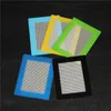 100st Silicone Wax Mats Square Sheets Pads Mat Barrel Drum 26 ml Silicon Oil Container Dabber Tool For Dry Herb Jars Dab