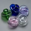 Colored Glass Bottle Carb Cap Dome smoke Less 34mm Quartz Banger Nail 2mm 3mm 4mm Thick Enail Domeless Nails Dab Rig