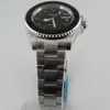 2136 Blaiger 40mm Sapphire Geborsteld Black Dial Ceramic Bezel Automatic Men Watch