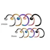 Punk Surgical Steel Nose Hoop Ring Stud Fake Studs Non Piercing Rings 8mm 10mm 6 Colors In stock Wholesale