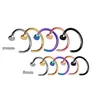 Punk Surgical Steel Nose Hoop Ring Stud Fake Studs Non Piercing Rings 8mm 10mm 6 Colors In stock Wholesale