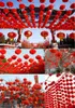 New Year Christmas Decoration Waterproof Red Chinese Paper Lanterns For Outdoor Hanging Festival Lantern Free Shipping ZA4921