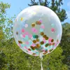 Ballon sans Latex or confettis ballons décoration de fête ballons avec des points de papier doré décorations de fête mariage