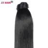 16"-32" Wrap Magic hästsvans åkerfräken 80g-140g Clips in/on 100% Brazilian Remy Human hair Extension Natural Rak