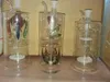 Tre stili di tubi colorati, Bruciatore a nafta Tubi di vetro Tubi dell'acqua Tubi di vetro Piattaforme petrolifere Fumatori con contagocce Bong di vetro Accesso