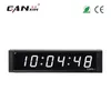 [Ganxin]1inch Display 6 Digit Led Clock for Indoor with Remote Control Interval Workout Countdown Timer in White Tube Digital Wall Clock