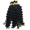 Braiding Hair Bulk Deep Curly 100% Unprocessed Virign Mongolian Bulk Human Hair For Braiding Bulk No Weft 3bundles 150gram