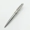 Hoge kwaliteit pen 163 Sliver kleur metaal met glad oppervlak Ballpoint voor cadeau7791099