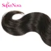 Wholespernova Corps brésilien Cheveux ondulés non traités Vierge Vierge Body Wave 4 Bundles Deal Couleur Naturel Top Quality5902401