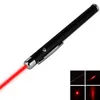 5mW 532nm Grönt Rött ljus Laser Pen Beam Laser Pointer Penna För SOS Montering Natt Jakt undervisning Julklapp Opp paket