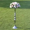 3 Cor 73 cm altura suporte de vela de metal suporte de vela peça central do casamento evento estrada chumbo flor cremalheira 10 pçs / lote