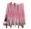 15 Pcs Profissional Make up Brushes Set Fundação Blush Em Pó Sombra Mistura Sobrancelha Pincéis de Maquiagem