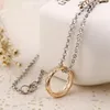 Hot Movie Jewelry The Lord Ring Or Et Argent Pendentif Collier Alliage Chaîne Colliers Vente Directe D'usine