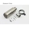 High Quality Stainless Steel 60mm 51mm Universal Motorcycle Exhaust Pipe Muffler Racing Exhaust With Scooter Motorcycle Street Bik239m