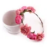 New Bohemia Handmade Flower Crown Wedding Wreath Bridal Headdress Headband Hairband Hair Band Accessories for Women Lady wa3723