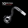 Hookahs Glass oil burner thick 10mm 14mm 18mm Male Female pyrex clear curve water pipe for smoking bongs YG123