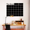 DHL SFExpress Denna månad Blackboard Stickers PVC Wall Sticker Monthly Plan Calender Black Wall Wall Writing Boards for Office 4401918