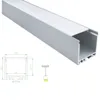 100 X 1M insiemi / lotto Profilo in alluminio per illuminazione da ufficio a led e canale con profilo in alluminio tipo u quadrato da 35 mm per lampade da soffitto o da parete