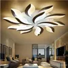 Moderne Acryl LED Plafondverlichting Blad Plafond Kroonluchters voor Living Study Room Slaapkamer Lampe Indoor Plafondlamp