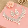 2017 Luxury The bride hair accessory three pieces set wedding accessories hair accessory necklace earrings marriage accessoriesTia9828557