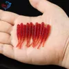 200pcs 4cm03g bass fishing ديدان 10 ألوان السيليكون البلاستيكي الصيد الساحرة المطاط الطعم الاصطناعي في خطاف الرأس use3305051