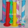 wholesale nouvelle arrivée mini silicone tambour pipe à eau bongs en verre pipe à eau en verre dix couleurs pour le choix dhl gratuit