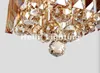 Free Shipping Newly Square LED Crystal Ceiling Lamp 3W Fixture Champagne Ceiling Light Lighting Lamp Flush Mount Guaranteed 100%